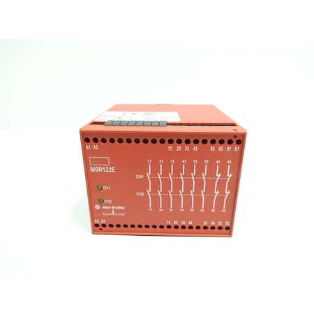 Allen Bradley GUARDMASTER 24V-AC 24V-DC SAFETY RELAY MSR122E